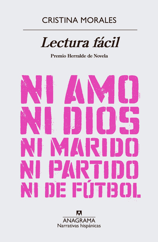 LECTURA FACIL NI AMO NI DIOS NI MARIDO NI PARTIDO NI DE FUTBOL