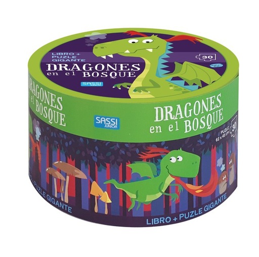 DRAGONES EN EL BOSQUE (LIBRO PUZLE)